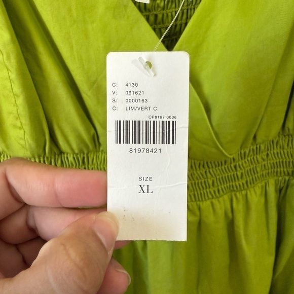 NWT Anthropologie V-Neck Tiered Bubble Hem Dress Sz XL - Picture 8 of 12